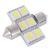 1130 1W 30-Lumen 6x5050 SMD LED aut Festoon fehr vilgt izz (DC 12~24V)