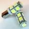 Aut LED izz , 9 SMD LEDet tartalmaz helyzetjelz BA9S