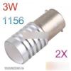 2 x 1156 aut LED Convex 3W 12V D3 izz
