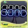2013New design 5D car led logo/12v auto led badge for Audi