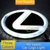 Dc12v 4d led auto del coche calcomanía logotipo de la lámpara de la cola luz trasera insignia emblema de etiqueta de la lámpara 10.5*6.85cm lexus