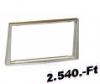Opel Dupla DIN rdi beszerel keret 572323-CH/C Autospecifikus rdikeret 2DIN MECATRON