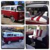 1977 VW Volkswagen Kombi Van T2 Bay. Red and White