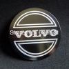 4 pcs 55.5mm preto volvo motor do carro jantes auto center adesivo emblema emblemas