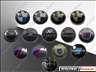 74mm BMW emblma / jel (Csomagtartra) gyri, karbon, fekete... E46 E90 F30 Compact