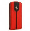 Ferrari iPhone 5 Flip b r tok Piros