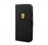 Ferrari, iPhone 5/5 S oldalra nyl flip br tok, Fekete