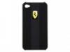 Ferrari iPhone 4G manyag htlap, tok Fekete,mints FER-FERU4GSCB