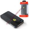APPLE IPhone 4/APPLE IPhone 4S manyag vd tok / htlap - Ferrari - KARBON FEKETE - GYRI