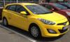 Hyundai i30 kombi az egysges taxi arculat sznben