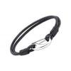 UniQue Férfi bőr karkötő B34BL (19 cm) 1 db