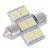 1130 1W 30-Lumen 6x5050 SMD LED aut Festoon fehr vilgt izz (DC 12~24V)
