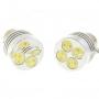 4W 1156 4 LED Aut Turning / Brake Signal izzk - White Light (pr / DC 12 V)