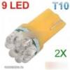 2 db aut fk lmpa T10 9 LED F3 meleg fehr izz