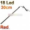 5050 SMD 18 LED fny csík aut dekor 30 cm piros
