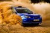 Subaru Impreza rally aut versenyben Fotzs s fnykpszet 30x20 cm Poszte