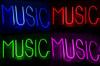 Neon fny zene kk piros zld rzsasz n