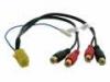 Mini ISO RCA Aranyozott erst adapter kbel 55