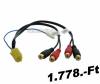 MECATRON Mini ISO RCA Aranyozott erst adapter kbel 552102