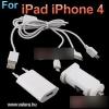 IPhone 4 4S iPad auts USB adapter tlt szett