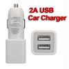 2A Dual USB auts tlt adapter iPad iPhone Mobil
