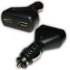 Nokia Szivargyjt tlt/auts tlt 2 x USB aljzattal (2 x 5V, 1000mA) FEKETE - - GSM Online