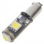 BMW BA9s 1.2W 100 Lumen 7000k színhmrsklet 3-SMD LED auts fehr izz (DC 12V)