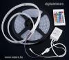 RGB SMD led szalag,5m,vzll,vezrl+tvirnyt