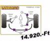 Powerflex Alfa Romeo 147 s 156, Alfa GT 2003-ig, 26mm-es, els stabiliztor sport szilent tuning