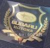 S324 motor subaru emblema de metal sticker decal x2 de oro