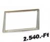 Opel Dupla DIN rdi beszerel keret 572323-CH/C Autospecifikus rdikeret 2DIN MECATRON