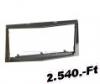 Opel Dupla DIN rdi beszerel keret 572323-A/C Autospecifikus rdikeret 2DIN MECATRON