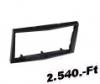 Opel Dupla DIN rdi beszerel keret 572323-NA/C Autospecifikus rdikeret 2DIN MECATRON