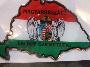Mgyants idjrs ll Nagy Magyarorszg egyestett kzpcmerrel ntapads auts matrica 15cm