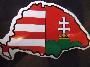 Osztott Nagy Magyarorszg ntapads auts matrica 15cm kls
