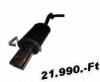  Volkswagen Golf 4, 1.4i 16V (75Hp), 1.6i 16V (105Hp), 129x72mm-es egyenes ovl vggel, mbizonylatos tpusspecifikus tuning htsdob, sportkipufog
