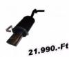  Volkswagen Golf 4, 1.8i 16V (125Hp), 129x72mm-es csapott ovl vggel, mbizonylatos tpusspecifikus tuning htsdob, sportkipufog