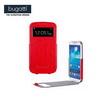 BUGATTI UltraThin Flip Case lefel nyl flip tok - 08298 - hvszmkijelzs - PIROS - SAMSUNG GT-I9500 / I9502 / I9505 / I9506 Galaxy S IV. - GYRI