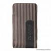  Bugatti Twin striped Leather S nemes borjbrbl kszlt, ll mobiltelefon tok, 51 x 108 mm (07731)