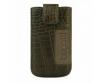 Bugatti SlimCase Leather CROCO zld vre fzhet brtok M-es mret (73x122mm)