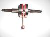 Peugeot Buxy, Speedfight, Zenith, Vivacity 2 Takt Motor Motorroller Kurbelwelle