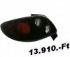 Dectane Peugeot 206, 1998-2009-ig, fekete tuning hts lmpa