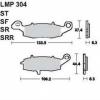 AP RACING fkbett els SUZUKI VL 800 Intruder LC Volusia 2001 2004 304 SF