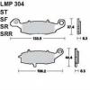 AP RACING fkbett els SUZUKI VL 800 Intruder LC Volusia 2001 2004 304 SF