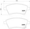 2439101 TEXTAR fkbett kszlet trcsafk FIAT SEDICI SUZUKI SX4 2439101