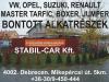 Vw Opel Suzuki Renault Manster Trafic Boxer Jumper bontott alkatrszek