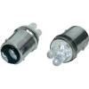 12V os LED izz piros BA15d